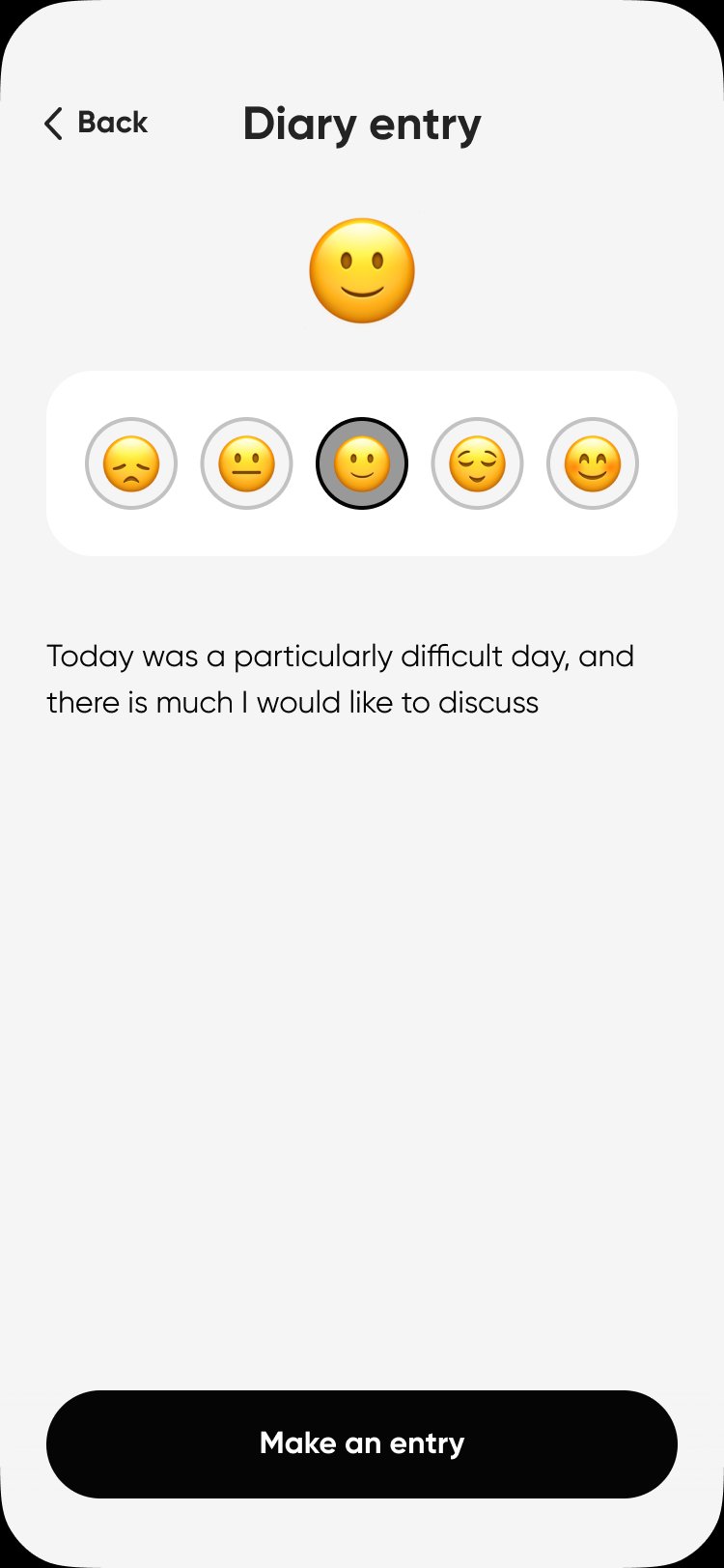 Daily mood check-in